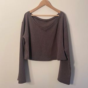 Lululemon Long Sleeve Cropped Top